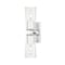 Z-Lite Titus 2 Light Wall Sconce, 4.5in. W x 17.5in. H, Chrome 826-2S-CH - alternate 1